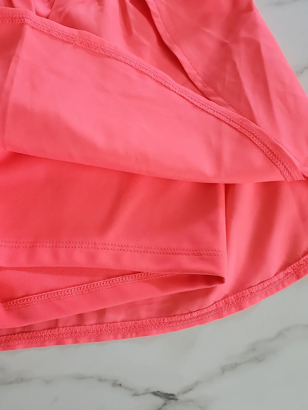 Gap Kids Girl's Quick-Dry Butterfly-Hem Run Shorts Sz. XL (12) Pink EUC